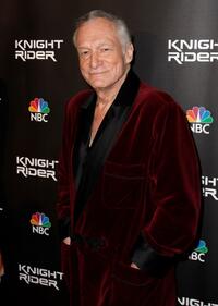Hugh Hefner at the premiere of "Knight Rider."