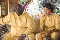 Faizon Love and Kali Hawk in "Couples Retreat."