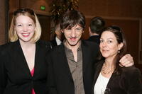 Gretchen Enders, John Hawkes and Carrie Frazier at the AFI Awards Luncheon 2005.