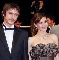 Ahmet Rifat Sungar and Hatice Aslan at the screening of "Three Monkeys" during the 61st Cannes International Film Festival.