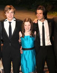 William Moseley, Georgie Henley and Ben Barnes at the Japan premiere of "The Chronicles of Narnia: Prince Caspian."