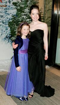 Georgie Henley and Anna Popplewell at the Royal Film Performance and world premiere of "The Chronicles Of Narnia."