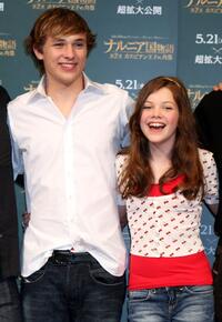 William Moseley and Georgie Henley at the press conference to promote "The Chronicle of Narnia: Prince Caspian."