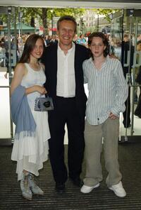 Anthony Head and his children at the UK premiere of "I, Robot."