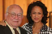Ed Asner and Anne-Marie Johnson at the Award Of Excellence Star presentation.