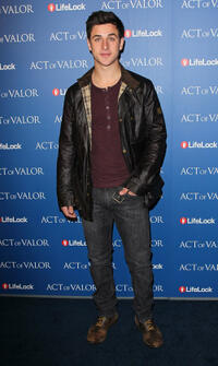David Henrie at the California premiere of "Act of Valor."