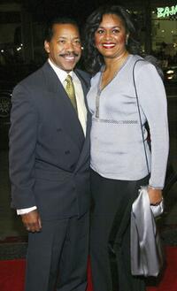 Obba Babatunde and his wife at the premiere of "After The Sunset."