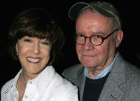 Buck Henry and Nora Ephron at the 101 Greatest Screenplays gala reception at the Writers Guild Theater.
