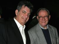 Buck Henry and Marc Norman at the 101 Greatest Screenplays gala reception at the Writers Guild Theater.