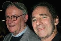 Buck Henry and Harry Shearer at the 101 Greatest Screenplays gala reception at the Writers Guild Theater.