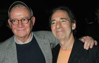 Buck Henry and Harry Shearer at the 101 Greatest Screenplays gala reception at the Writers Guild Theater.