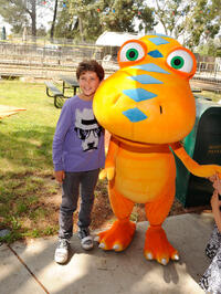 Jonathan Morgan Heit at the Jim Henson Company and PBS SoCal Dinosaur Train Event in California.