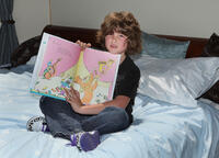 Jonathan Morgan Heit at the DVD release event of "Bedtime Stories" during the National Reading Month.