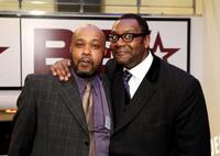 Glen Yearwood and Lenny Henry at the UK launch of Black Entertainment Television.