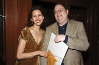 Jessica Hecht and Richard Greenberg at the opening night celebration of "The House In Town."