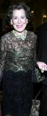 Kitty Carlisle Hart at the Parkinson's Disease Foundation Bal du Printemps benefit.