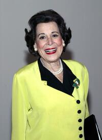 Kitty Carlisle Hart at the "What Fresh Hell is This" an evening of Dorothy Parker readings.