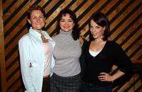 Marya Grandy, Linda Hart and Leslie Kritzer at the recording session for the musical's CD.