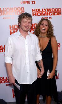 Elden Henson and Kristin at the premiere of "Hollywood Homicide."