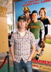 Jon Heder at the premiere of "The Benchwarmers."