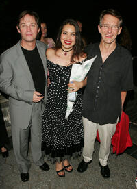 Richard Thomas, Vanessa Aspillaga and director Mark Lamos at the after party of the Opening Night of "As You Like It" in New York.