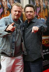 Stefan Raab and Michael "Bully" Herbig at the premiere of "(T) Raumschiff Surprise Periode 1."