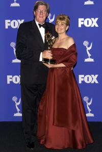 Edward Herrmann and Debra Monk at the 1999 Emmy Awards held in Los Angeles.