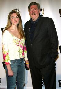 Edward Herrmann and his daughter at the WB 2005 Television Critics Winter Press Tour Party at The WB Studios.