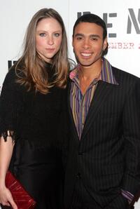 Wilson Jermaine Heredia and guest at the premiere of "Rent."