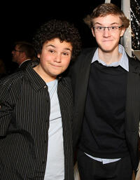 Troy Gentile and Nate Hartley at the California premiere of "The Spiderwick Chronicles."
