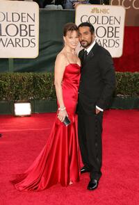 Barbara Hershey and Naveen Andrews at the 63rd Annual Golden Globe Awards at the Beverly Hilton.