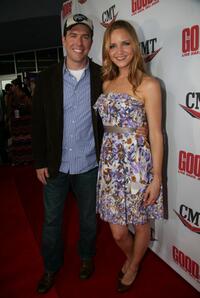 Ed Helms and Jordana Spiro at the Nashville premiere of "The Goods: Live Hard, Sell Hard."