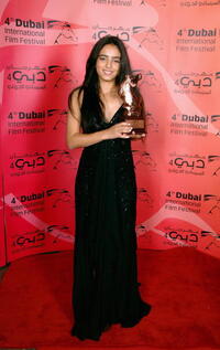 Hafsia Herzi at the 2nd Annual Muhr Awards for Excellence during the 4th Dubai International Film Festival.