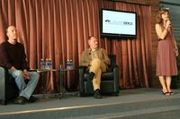 Werner Herzog, Patrick Goldstein and Elkin Antoniou at the Talk/Show Panel "Whose Reality is This" during the AFI FEST 2007.