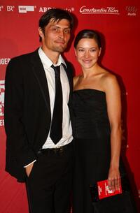 Stipe Erceg and Hannah Herzsprung at the Berlin premiere of "The Baader Meinh of Complex."