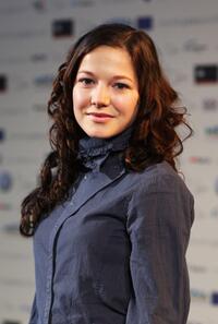 Hannah Herzsprung at the photocall of "Shooting Stars" during the 58th Berlinale Film Festival.