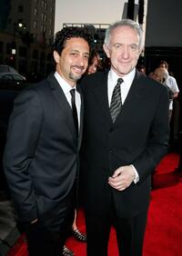Grant Heslov and Jonathan Pryce at the premiere of "Leatherheads."
