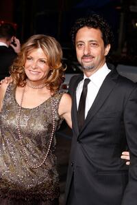 Grant Heslov and Lisa at the premiere of "Leatherheads."