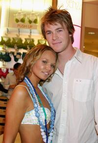 Nickyn Rendall and Chris Hemsworth at the Launch of La Senza Ultimate Lingerie.
