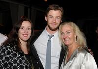 Susie Dobson, Chris Hemsworth and Melissa Robinson at the Australians In Film's 2010 Breakthrough Awards.