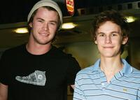 Chris Hemsworth and Rhys Wakefield at the Sydney premiere of "BoyTown."