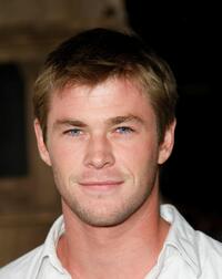 Chris Hemsworth at the Los Angeles premiere of "Cloverfield."