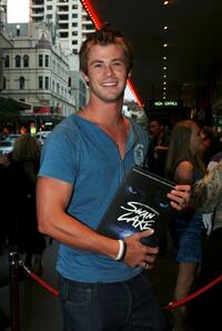 Chris Hemsworth at the opening night of Matthew Bourne's Swan Lake.