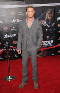 Chris Hemsworth at the California premiere of "Marvel's The Avengers."