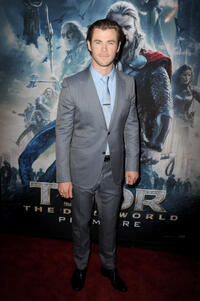 Chris Hemsworth at the California premiere of "Thor: The Dark World."