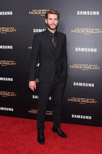 Liam Hemsworth at the New York premiere of "The Hunger Games: Mockingjay - Part 2."