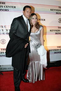 Actors Terrence Howard and Zulay Henao at the 30th Annual Kennedy Center Honors in Washington.