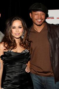 Zulay Henao and Terrence Howard at the premiere of "Fighting."