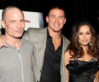Director Dito Montiel, Channing Tatum and Zulay Henao at the premiere of "Fighting."