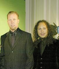 James Hetfield and Kirk Hammett at the 21st Annual ASCAP Pop Music Awards.